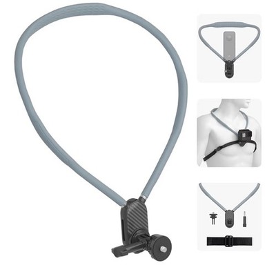 Neck Mount for Action Camera & GoPro, 1/4 Mounts with Thumbscrew Attachment