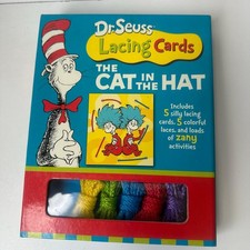Dr. Seuss Lacing Cards: The Cat in the Hat a children's activity set