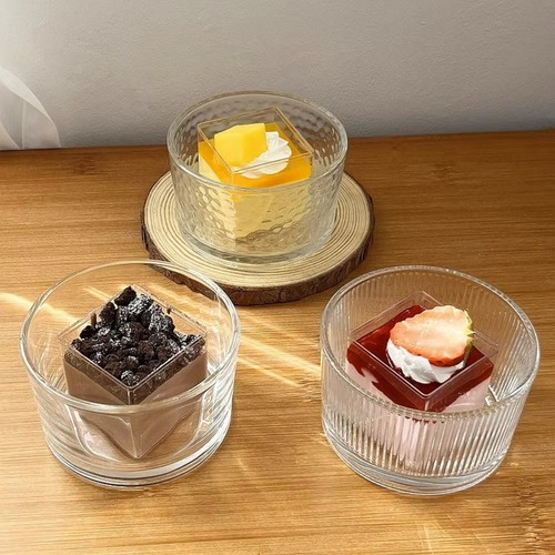 Mini Kitchen Desserts Bowl Transparent Fruit Bowl New Pudding Bowl Dips Sauces - Picture 6 of 12