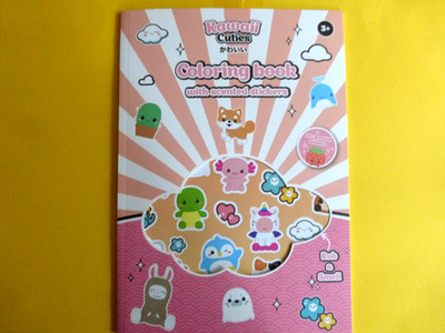 Malbuch für Kinder Kawaii Cuties #2 mit Duftsticker ca:30x21cm ca.24 Vorlagen