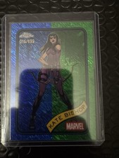 2025 Topps Chrome Marvel #72 Kate Bishop Blue & Green Shimmer Refractor /199