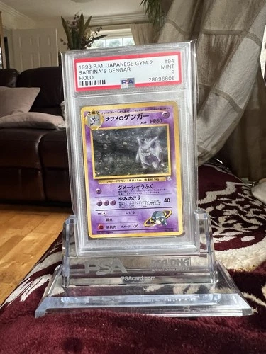 Pokémon TCG Sabrina's Gengar Gym Challenge Japanese #94 PSA 9 - BANNED ART