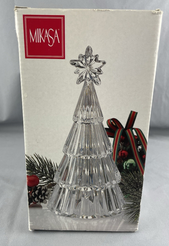 Mikasa Full Lead Crystal Christmas Tree "Starshine Tree" 8.25" Tall Made Germany - Picture 6 of 14