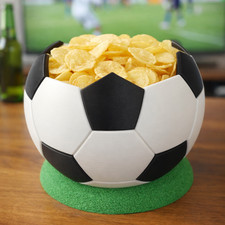 Soccer Ball Snack Bowl - Game Day Treats, Remote Holder - Football Fan Gift