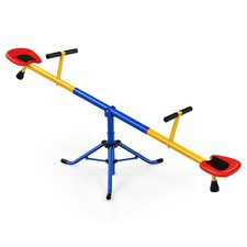 Kids Seesaw 360 Degree Swivel Teeter-Totter for Backyard and Playground