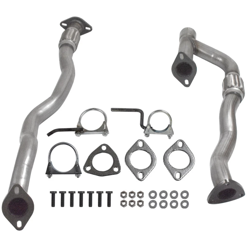 Tubo delantero con kit de tubo Flex Y para Jeep Cherokee 2014-2018 3,2 L acero inoxidable Foto 2 de 4