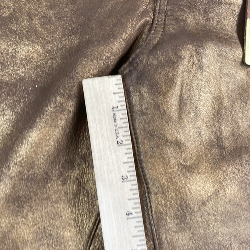 Pantalone donna Christopher blu 100% pelle rame slim, taglia 14 - Foto 10 di 19