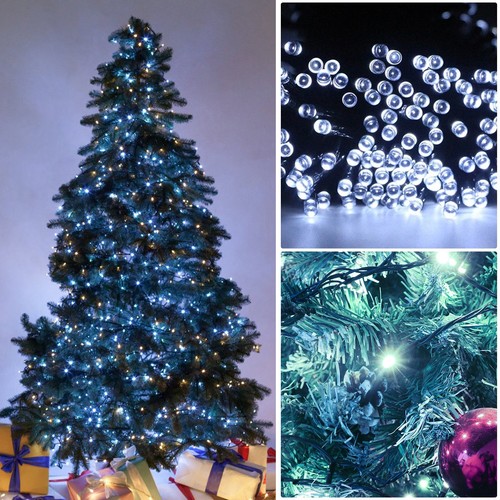 Christmas Battery Fairy Lights 5m Dark Green Cable 200 LED String Lights 8 Modes - Picture 8 of 20