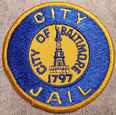 MD Baltimore Maryland City Jail Patch (3In Diameter)