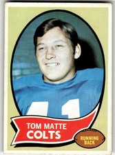 1970 Topps Tom Matte #142 Baltimore Colts