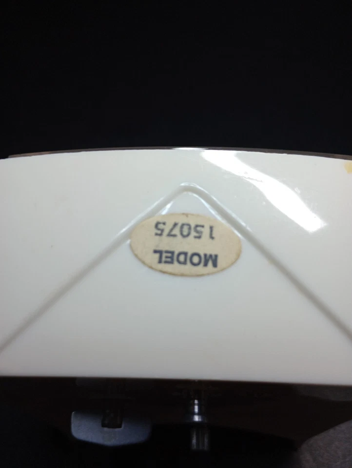 Reloj despertador Westclox vintage blanco cuerda modelo 15075 probado ¡funciona! MCM Foto 3 de 4