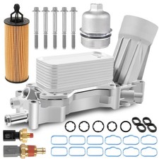 926-959 Upgraded Aluminum Engine Oil Cooler Filter Housing with Sensors