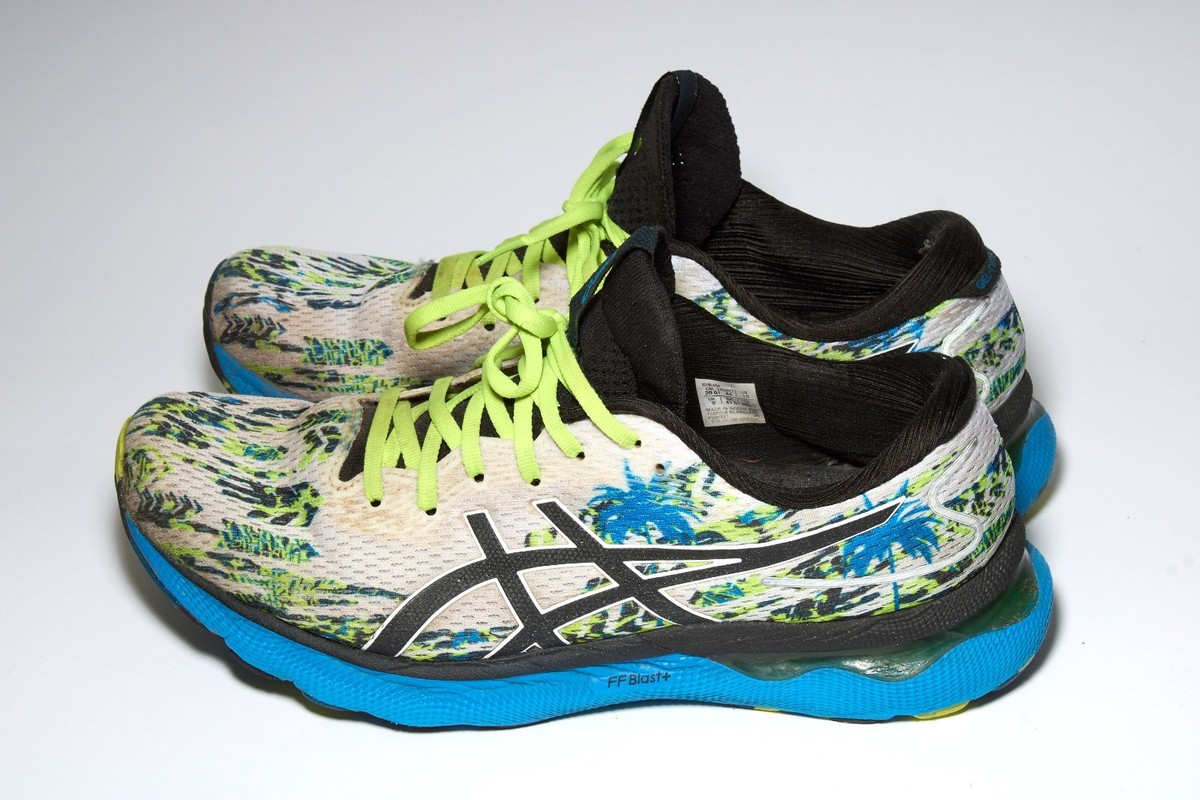 Size 10 - ASICS Gel Nimbus 24 Coastal Caricatures White/Black | eBay