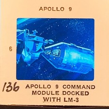 Vintage Apollo 9 Command Module LM-3 Docked Space NASA 35mm Slide