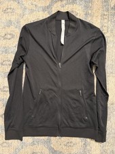 Lululemon Seamless Training Jacket Black Size 6 Pristine Condition
