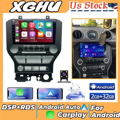 For Ford Mustang 2015-2020 Android 13 Apple Carplay Stereo Radio GPS RDS Navi BT