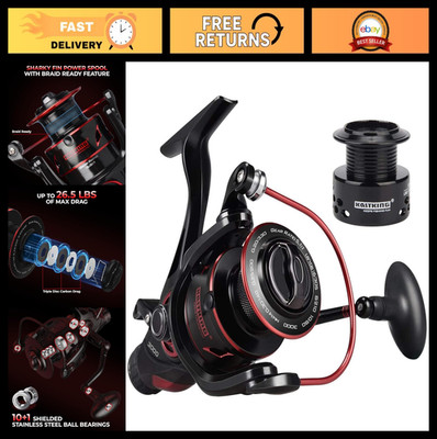 10+1 Shielded BB Spinning Reel - Carbon Fiber Drag for Live Bait Fishing