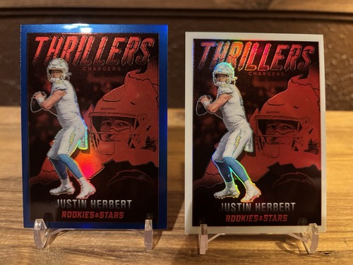 2022 Panini Rookies & Stars Justin Herbert Thrillers Blue /50 & White /149 - Bild 1 von 18