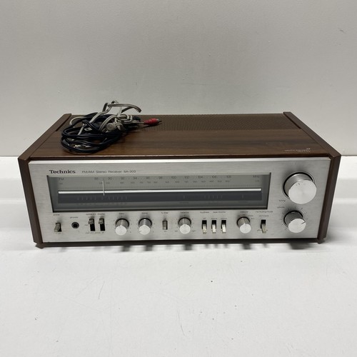 Technics Silver Wood Stereo Receiver SA-303