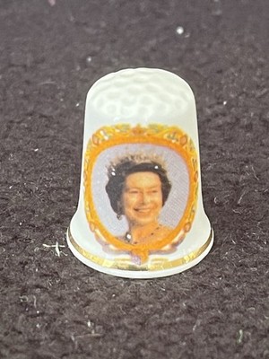 H.M. Queen Elizabeth II Golden Jubilee 1952-2002 Thimble By James Gerard & Co. 
