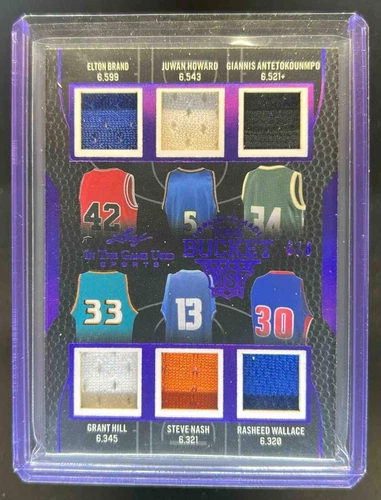 2024 Leaf In The Game Used Brand Howard Giannis Antetokounmpo Nash Jersey #6/8
