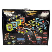 Squad Hero Battle Action Laser Tag 2.0 4-Player Blasters Vests Rechargeable