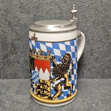 Seltmann Weiden Bierkrug Apollo 15 Mit Zinndeckel &bull; Bayern Krug Ca. 0,6L
