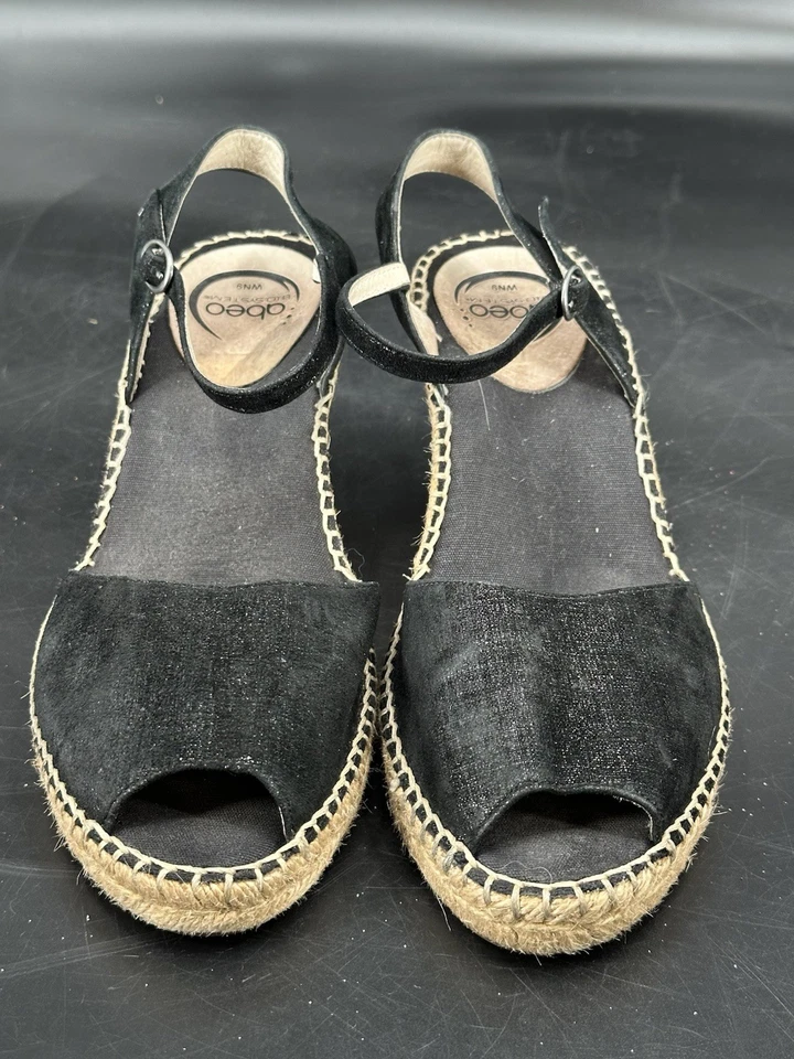 Abeo BIO System Dahlia Espadrille Wedge Sandals Women's Size 9N Orthopedic - Image 2 of 4