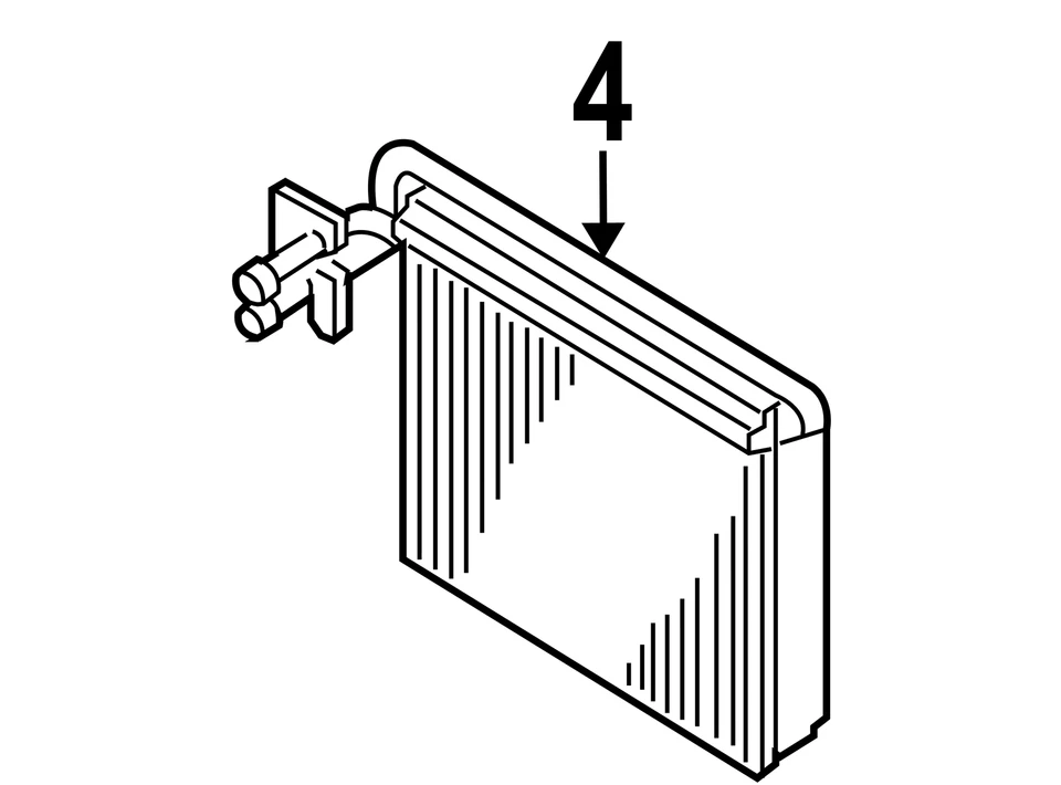 BMW X3 2005 núcleo evaporador aire acondicionado 64119135744 - OEM usado, ¡excelente estado! Foto 3 de 4