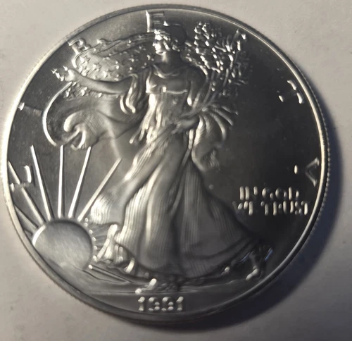 1991 American Silver Eagle Tube 1 oz .999-ACTION FOR 1 COIN!-Gem  Uncirculated-