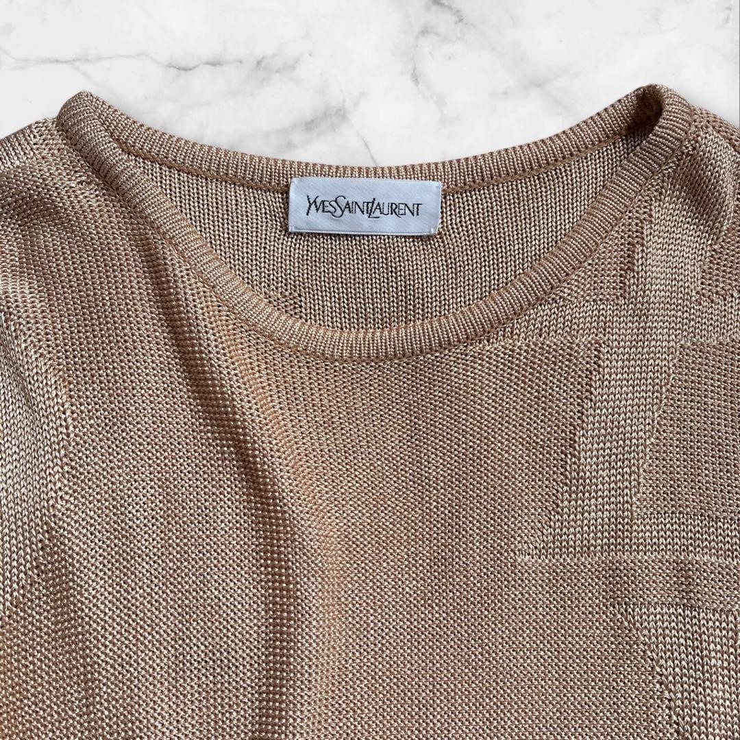 Maglione YSL Saint Laurent Big Logo Knit Rayon Knit LOGO