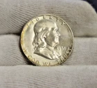 1951 S  US Franklin Halves 50c  Unc