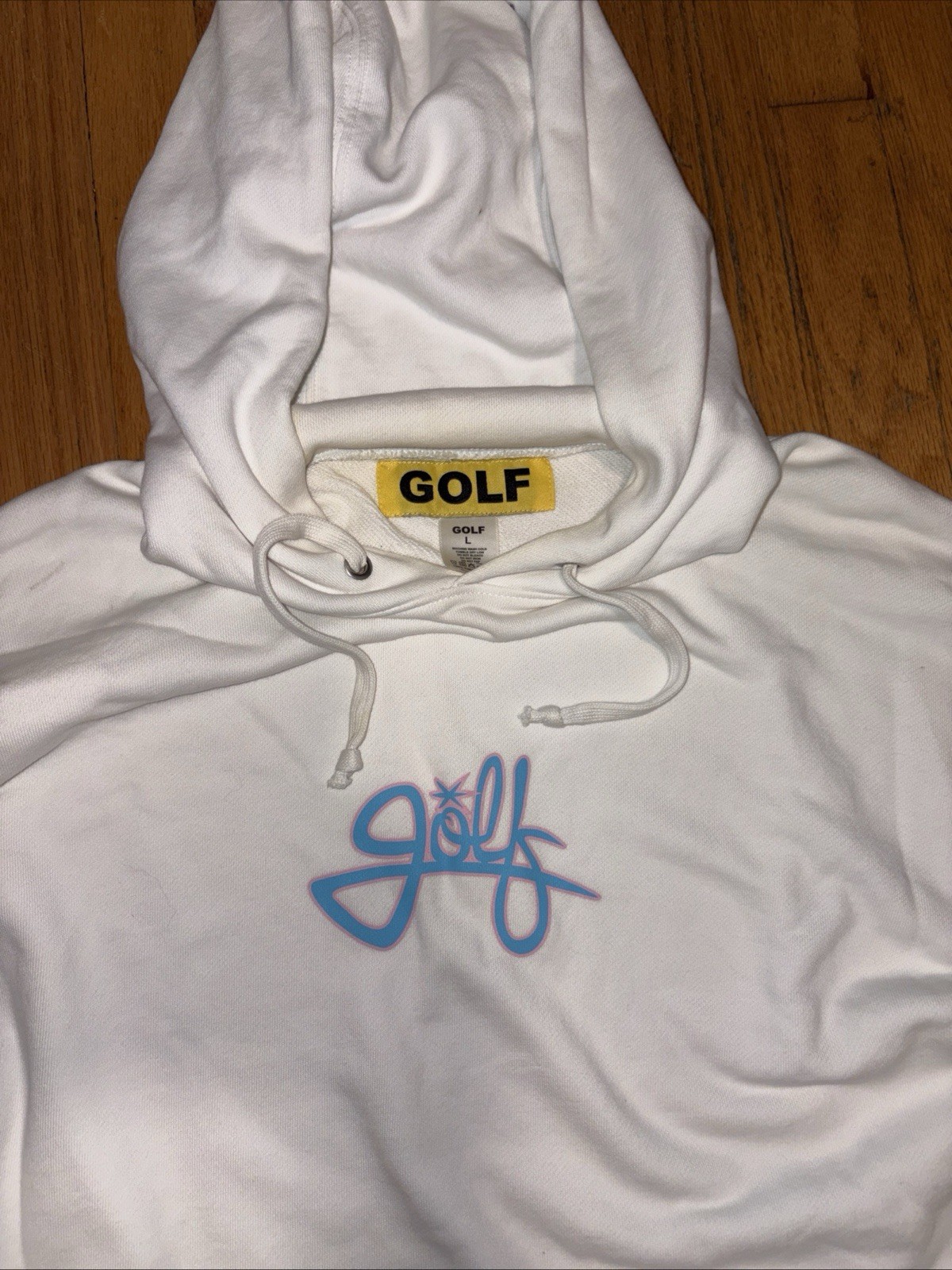 Golf Wang Cursive Script Hoodie Discontinued whit… - image 2