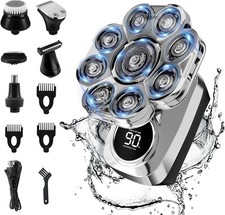 9D Head Shavers for Bald Men: Upgraded 6 in 1 Detachable Bald Head Shavers...