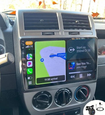64GB Carplay Android 15 Car Radio GPS Stereo For Jeep Patriot Compass 2006-2010