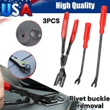 3PCS Auto Trim Clip Remover Tool Removal Pliers Fastener Door Panel Retainer US