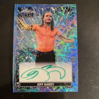2026 Leaf Pop Century Jeff Hardy On-Card Auto MA-JH1 Light Blue Kaleidoscope 2/5