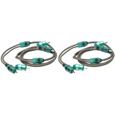 Kicker 47KMI1 Marine Series 2-Ch Rca Interconnect, 1.0m 2 Pair Bundle 