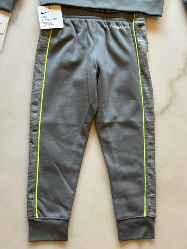 NWT Nike Boy 2 Piece Full-Zip Therma-Fit Hooded Jogging Set Tracksuit Smoke Grey - Picture 8 of 24