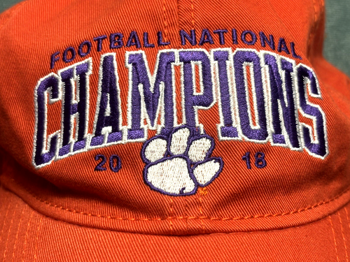 Clemson Tigers 2018 Football National Champions Legacy Baseball Cap Hat NWOT NEW - Picture 7 of 7