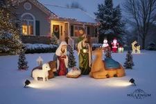 Home Accents Holiday 6-Piece LED Nativity Scene Indoor Outdoor FREE SHIPPING