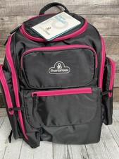Diaper Bag Backpack, PRIMO PASSI Brand -Black w/Pink