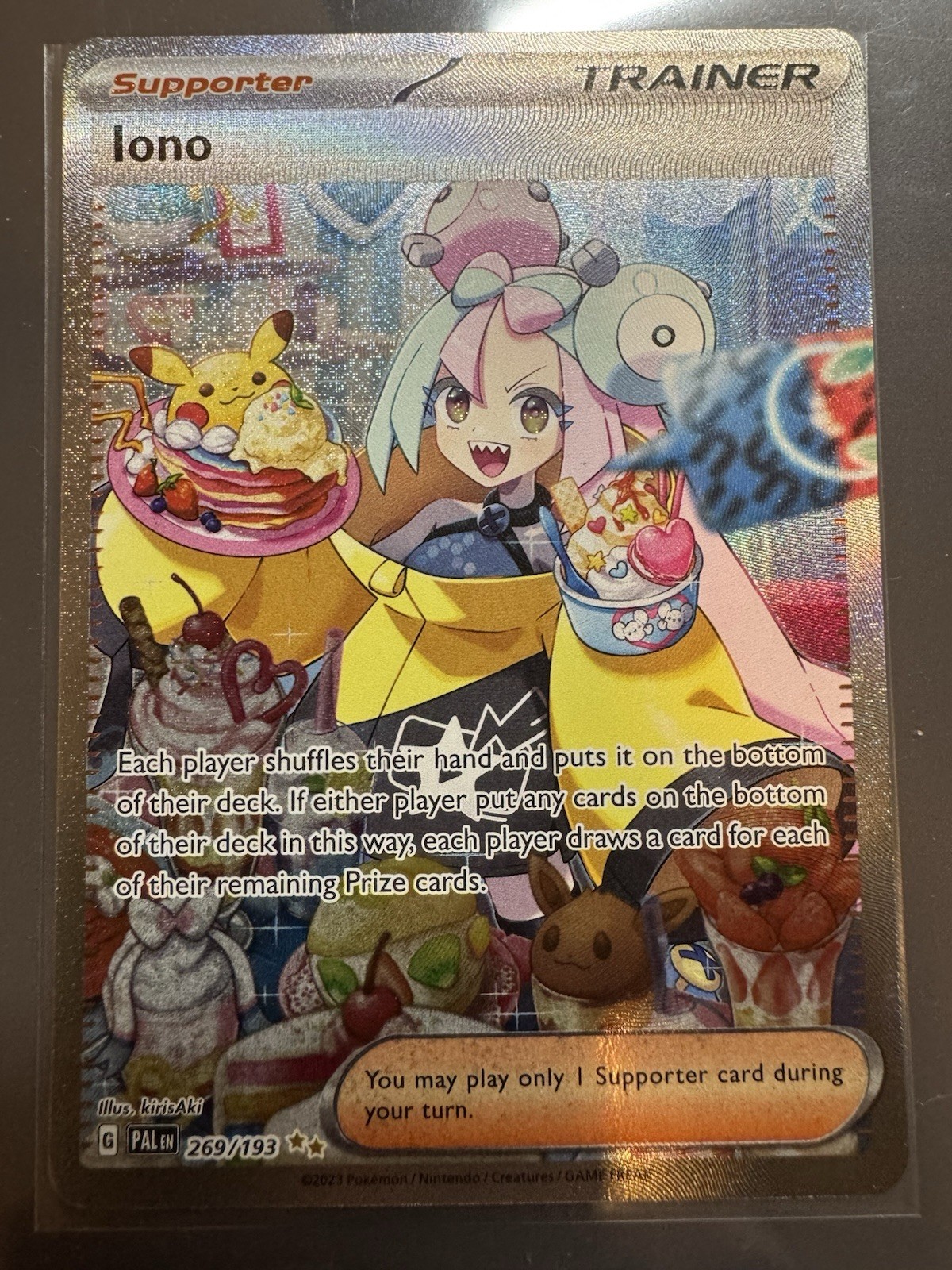 Pokémon TCG Scarlet & Violet Paldea Evolved Trainer Iono 269/193 English Version