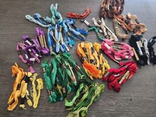 Lot Of 150 Skeins Embroidery Floss J P Coats Lily Coats  Clark Assorted Colors