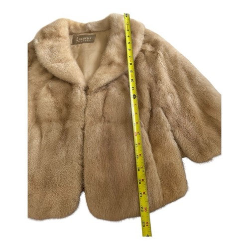 Lazarus Kolumbus Pelze natur hellbraun Nerz Royal Qualität Cape Poncho - Bild 8 von 13