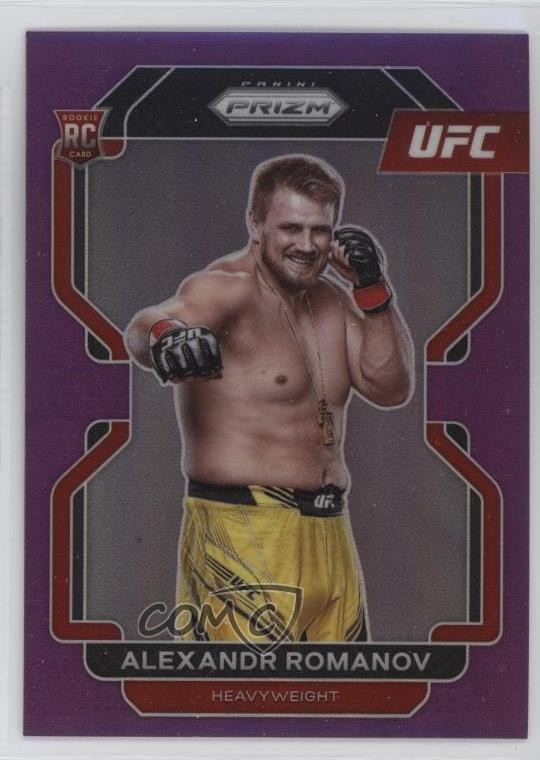 2022 Panini Prizm UFC Purple Prizm 100/149 Alexandr Romanov #137 Rookie RC 1j69