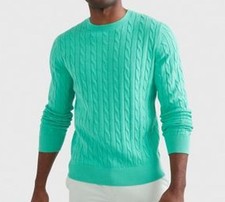 NWT TOMMY HILFIGER SOLID CABLE CREWNECK SWEATER XL 84.99