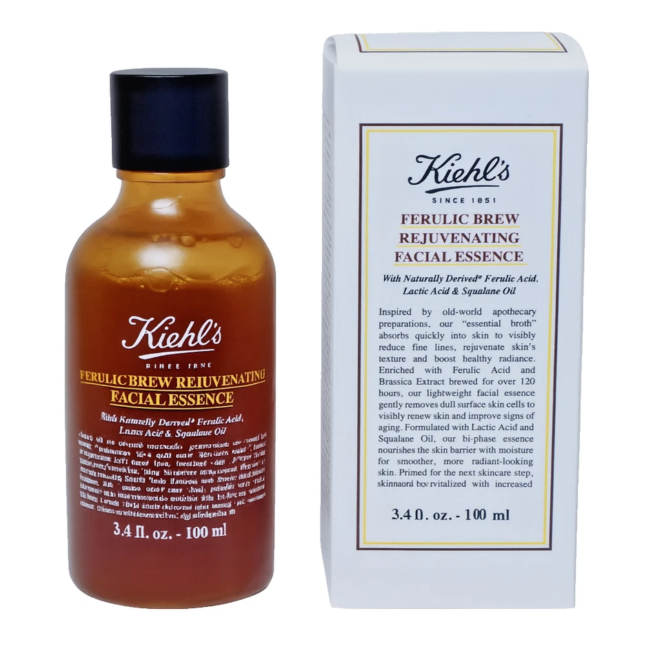 Kiehl’s Ferulic Brew Rejuvenating Facial Essence 3.4 oz | Glow & Smooth Skin - Image 4 of 4