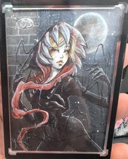 Gwenom 1/1  AP Sketch by Yuriko Shirou 2022 Skybox Marvel Masterpieces