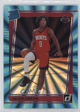 2021-22 Panini Donruss Rated Rookie Holo Teal Laser Jalen Green #209 19fp